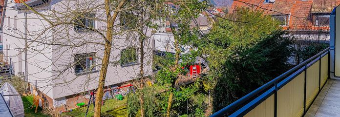 Blick vom Balkon