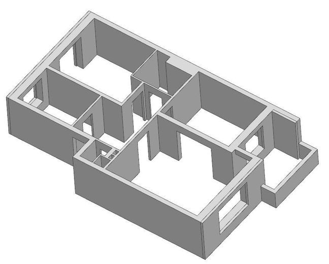 Appartamento ristrutturato di 3 locali con loggia in una tranquilla strada senza uscita di Amburgo-Schnelsen – 3D Grundriss