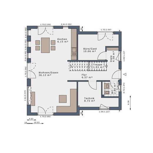 Kinderparadies - Ihr Zuhause – Grundriss Erdgeschoss