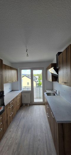 Küche mit eigenem Balkon