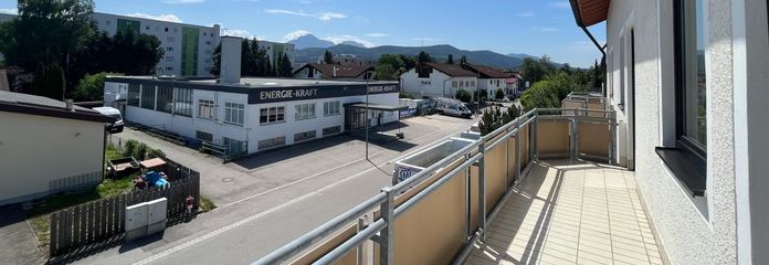 Blick vom Balkon
