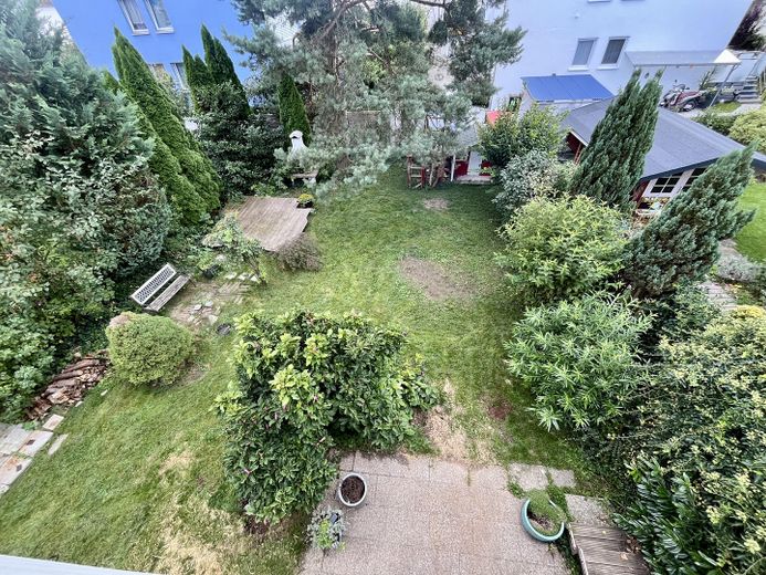Blick in den Garten Balkon OG