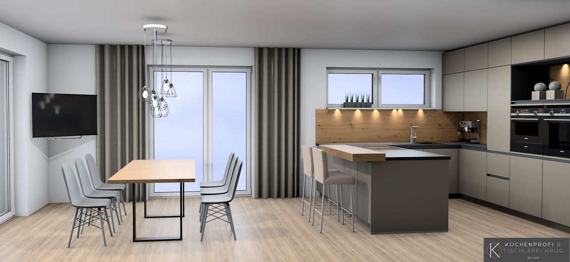 offener Wohn-Essbereich