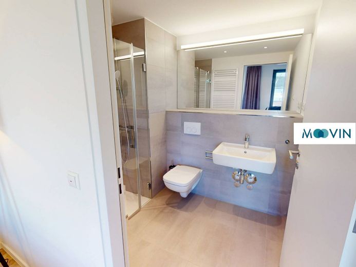 Möbliertes Smart-Apartment mit EBK, ALL-IN-MIETE, UVM. bei URBAN BASE – Ansicht I: Duschbad