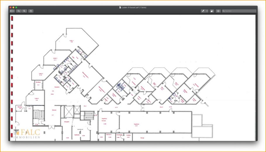 Grundriss Laden 1 / Gewerbe 1