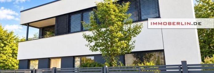 IMMOBERLIN.DE - शानदार प्राकृतिक परिवेश में डिज़ाइनयुक्त माहौल वाला उत्कृष्ट बाउहाउस शैली का एकल-परिवार घर