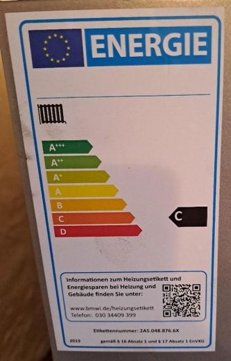 Energieeinstufung Heizung