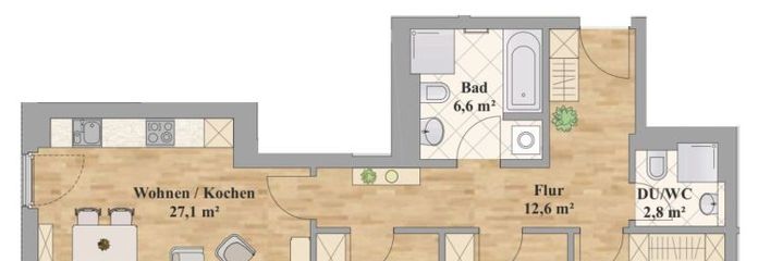 Traumhaft Wohnen! Großer Balkon! Hochwertige Ausstattung!