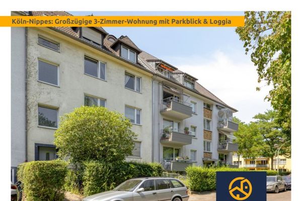 Köln-Nippes: Appartamento di 3 locali affittato con loggia in una casa ben tenuta di 4 unità