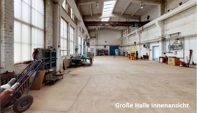 2 Hallen mit Kran, Werkstatt & Büroräumen im Industrie-Mischgebiet im Raum 17389 Anklam zu vermieten – Halle 2 innen