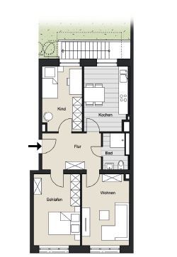Neustadt-Süd - Citywohnung am Volksgarten - modernisiert - – WE 01
