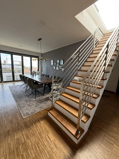 Luxury Penthouse Maisonette with Private Rooftop Terrace & Spectacular 360° Berlin Skyline Views – Stairs to Rooftop