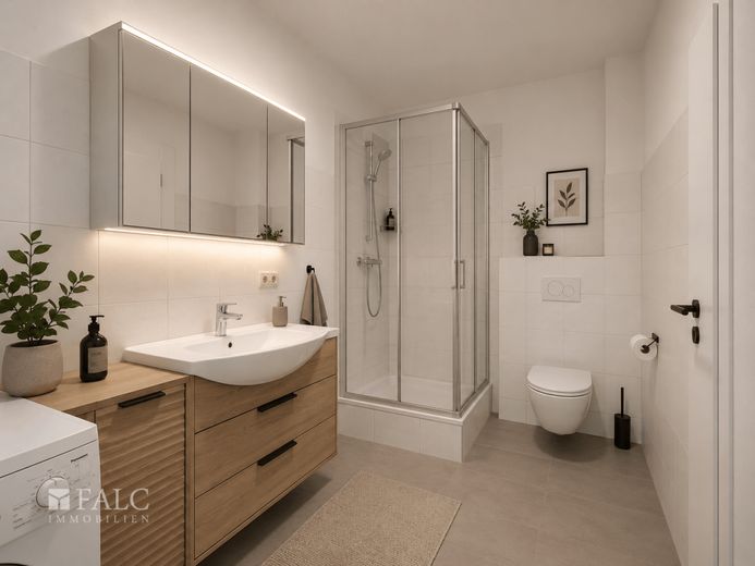 *** Ruhig &amp; naturnah - schönes Reihenmittelhaus mit Terrasse und gepflegtem Garten *** – Beispielbild Badezimmer
