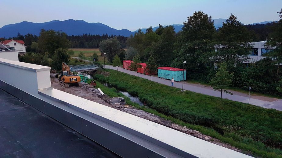 Blick von der Dachterrasse