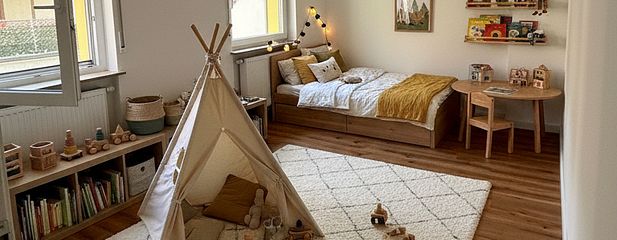 3 Zimmer Wohnung in Creglingen zu vermieten / Saniert im Dezember 2024 – Kinderzimmer KI möbliert