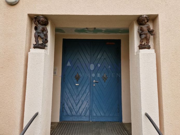 Wohnen in der alten Schule in ruhiger Lage – Hauseingang