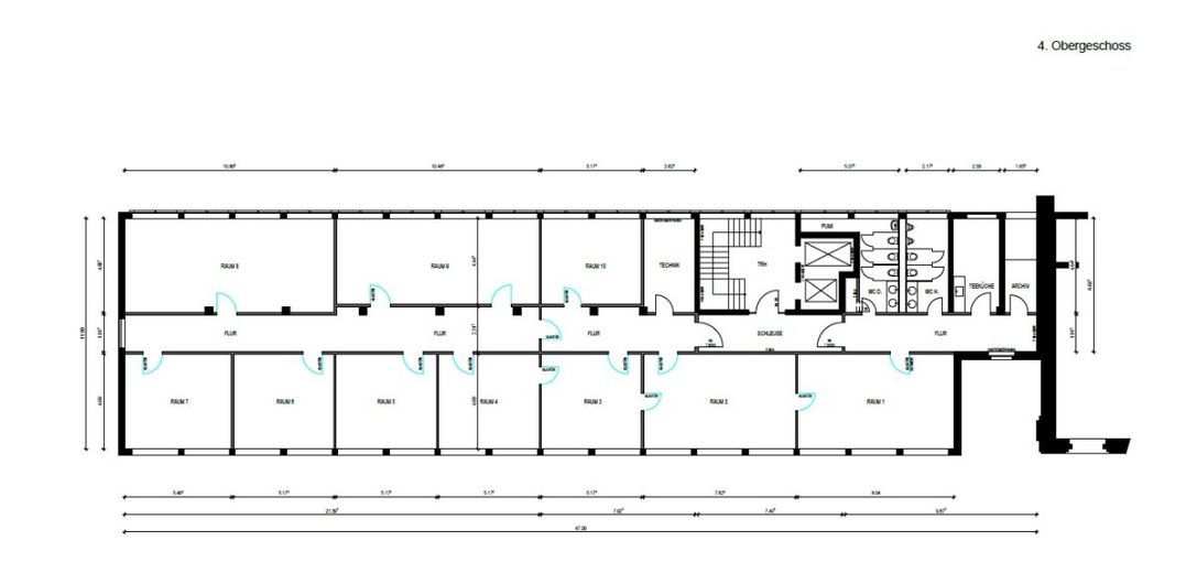 Hier sind Sie genau richtig! Hochwertiges Hochhaus auf der Schanzenstraße – Grundriss 4.OG IST