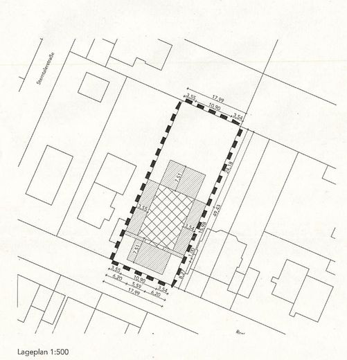 Baugrundstück mit genehmigtem Bauvorbescheid - Planungssicherheit inklusive! – genehmigter Vorbescheid Lageplan