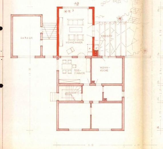 Grundriss mit Anbau EG