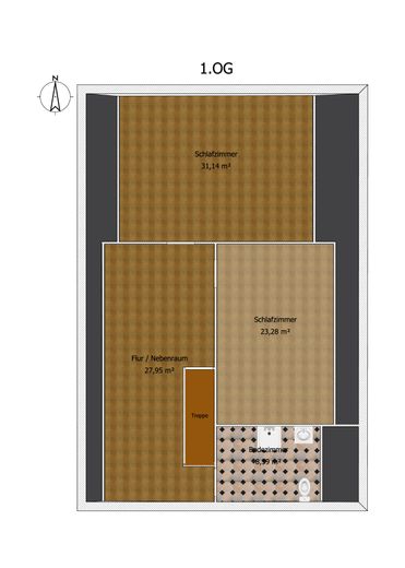 Von Privat: Historisches Fachwerk-Juwel mit Schlossblick - Provisionsfrei! – Grundriss OG Südersteinstraße 46-1