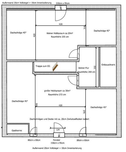 Grundriss Anbau DG