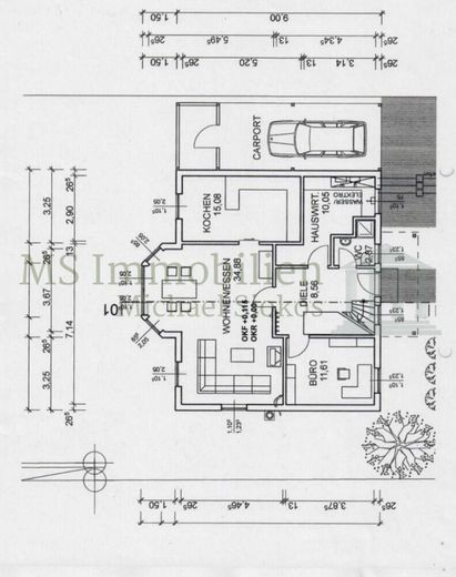 *** Zwangsteilversteigerungsverfahren - EFH in Hüttenfeld *** – Grundriss EG