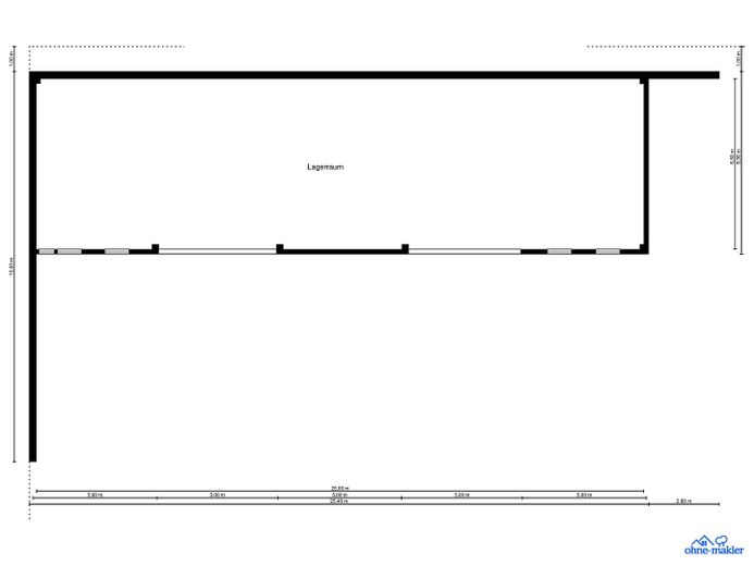 Kleine Halle Grundfläche