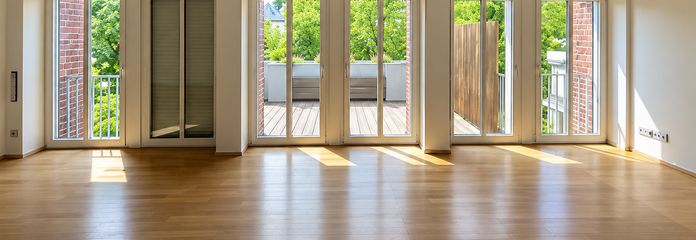 Hochwertige altersgerechte Wohnung mit Tiefgaragenstellplatz in Bocholt – Wohn-/Essbereich