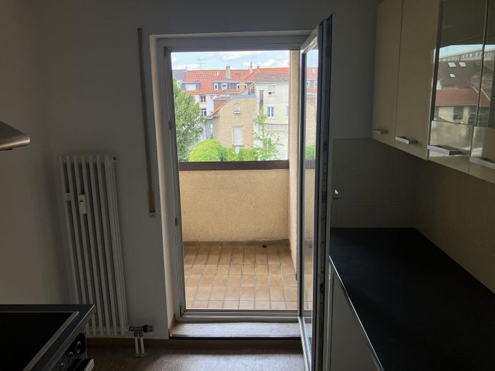 Blick zur Loggia