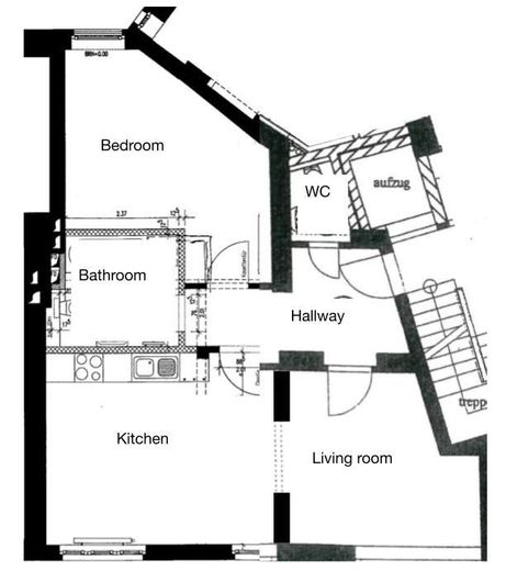 Aufteilung der Wohnung 