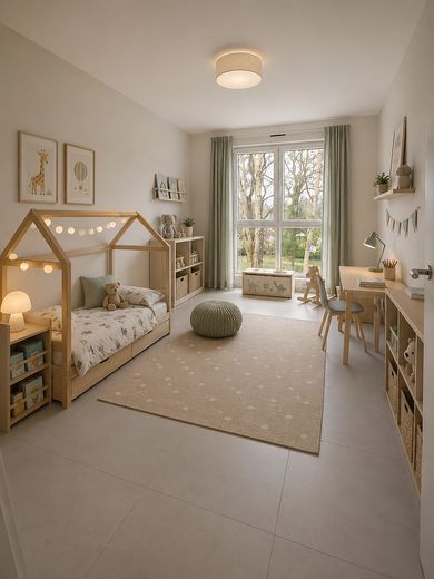 Exklusive Neubauwohnungen im Herzen von Erlensee - modern, ruhig, hochwertig – Beispiel Kinderzimmer