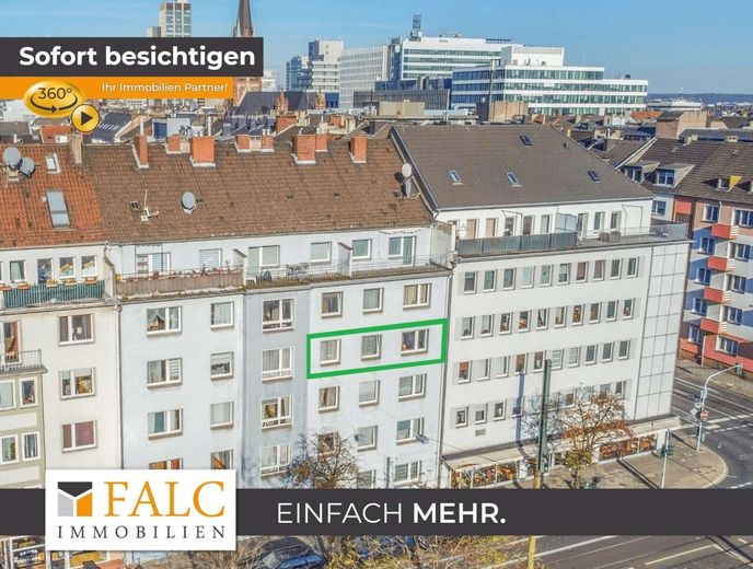 Stadtleben mit Charme - Eigentumswohnung in Düsseldorf-Unterbilk – Hausansicht
