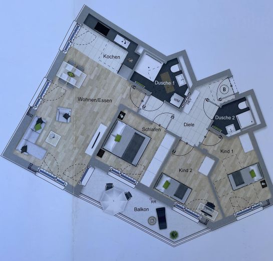Familienfreundliche 4-Zimmer-Wohnung in München Aubing – Foto 4
