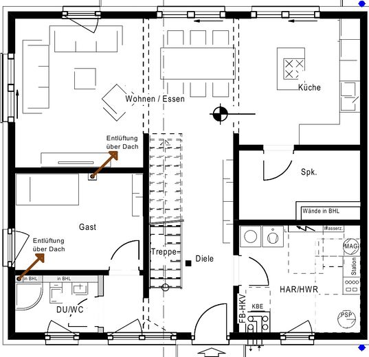 Modernes Zweifamilienhaus mit Einliegerwohnung in Elzach-Oberprechtal – Grundriss 1 OG