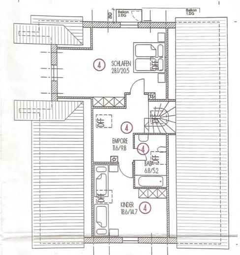 Helle 4-ZKB-Maisonette mit Balkon & Garten – ruhig wohnen in Zusmarshausen-Wollbach - PROVISIONSFREI – 3. OG