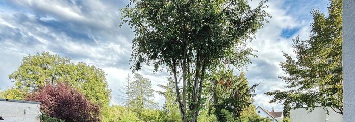 Mieszkanie ogrodowe z poczuciem domu: 105 m² z dużym tarasem w pobliżu Frankfurtu – Terrasse und Wohngarten