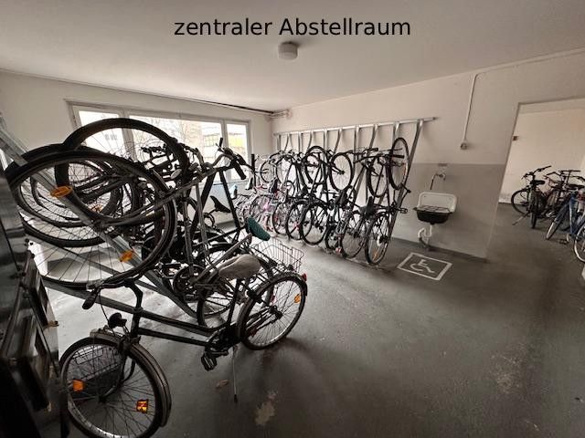 Zentraler Raum für Fahrräder
