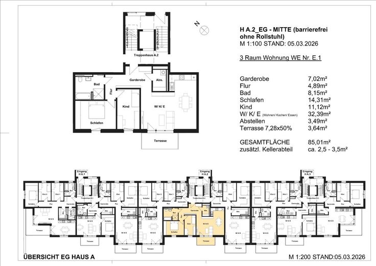 NEUBAUPROJEKT IM DRESDNER SPECKGÜRTEL – Grundriss WE05