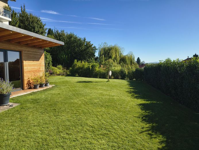 Garten mit Gartenhaus