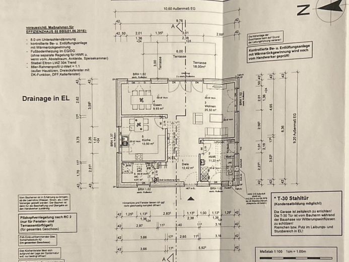 Modern tek ailelik ev, geniş bahçeli – Grundriss EG