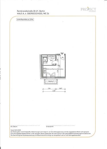 Erstbezug: schöne 21 m² 1-Zimmer-Whg. mit Einbauküche, Balkon u. angrenz. Dachterrasse in Schöneberg – Foto 10
