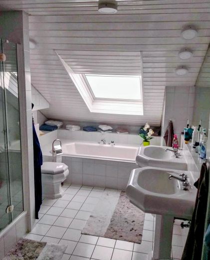 Badezimmer mit Sauna