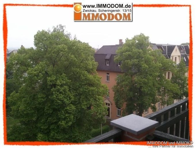 3-Zimmer-Wohnung mit BALKON und Tageslichtbad in Zwickau-Marienthal zu vermieten! – Blick ins Grüne