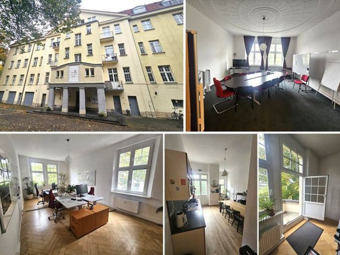 Große Bürofläche in der Südvorstadt, Parkett, 4 Balkone, gr. Küche, Lift, SP mgl. – Foto 1