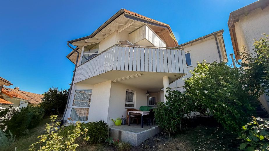 EFH mit Einlieger, Doppelgarage, Werkstatt, unverbaubarer Aussicht, Toplage u. Provisionsfrei – Außen Hinten Tereasse 1