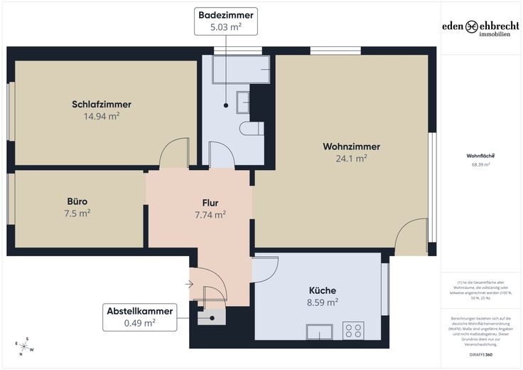 3-Zimmer Kapitalanlage mit Lebenslangem Wohnrecht // Eversten // Oldenburg – Eden-Ehbrecht-Immobilien_Grundriss-FLOOR00