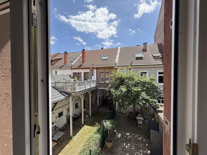 Begrünter Innenhof