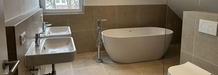 Freistehende Badewanne