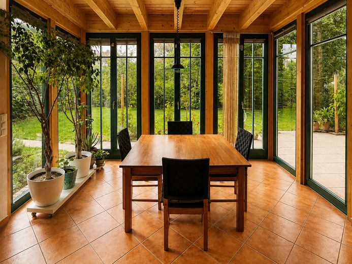 vivienda de ensueño en un entorno verde *Casa unifamiliar en Klotzsche* – Ihr gemütlicher Wintergarten