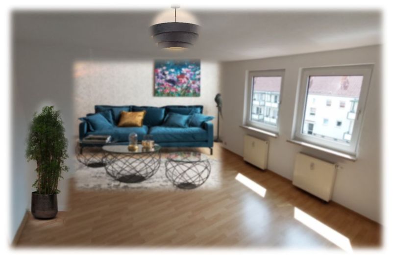 Mieteigentum-sichere, wertbeständige 3-Zimmer Dachwohnung – Wohnzimmer_Couchecke